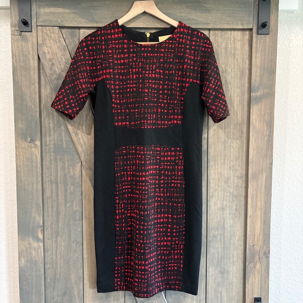 Michael Kors Black Red Dress Size 6